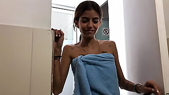 Young Indian Stepsister Receives Cum After Giving A Sensual Massage And Getting Her Petite Body Fondled